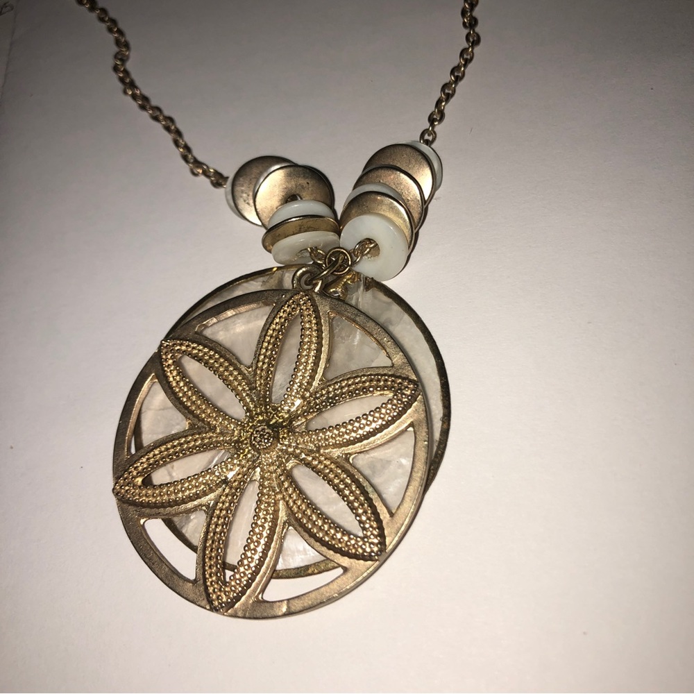 Calypso St. Barth for Target Vintage Gold Burst Charm Boho Long Necklace